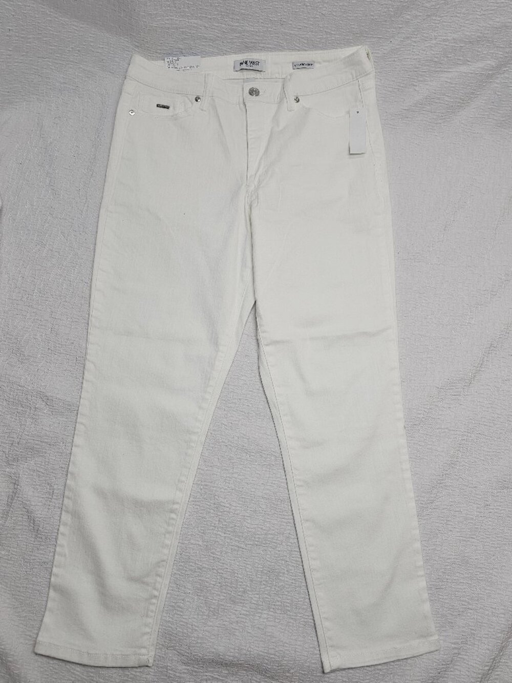 Nine West Women's Gramercy Slim Fit Crop Pant Size 10 - Picture 3 of 6